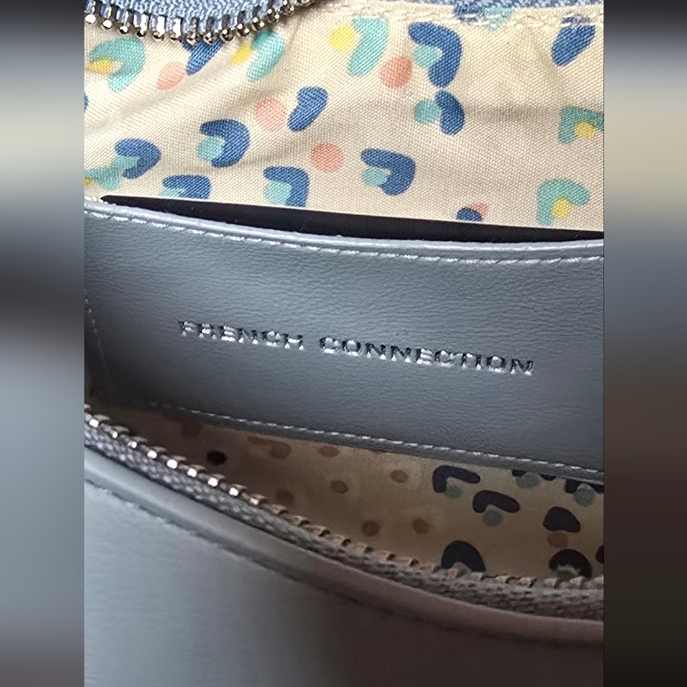 NWT French Connection Sky Blue Shoulder Bag - Picture 2 of 3